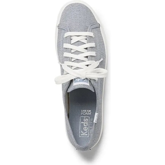 Keds Blue Kickstart Chambray Sneakers - Picture 6 of 7